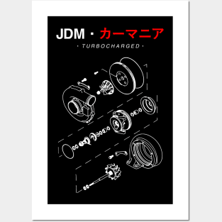 JDM Enthusiast Turbocharged Posters and Art